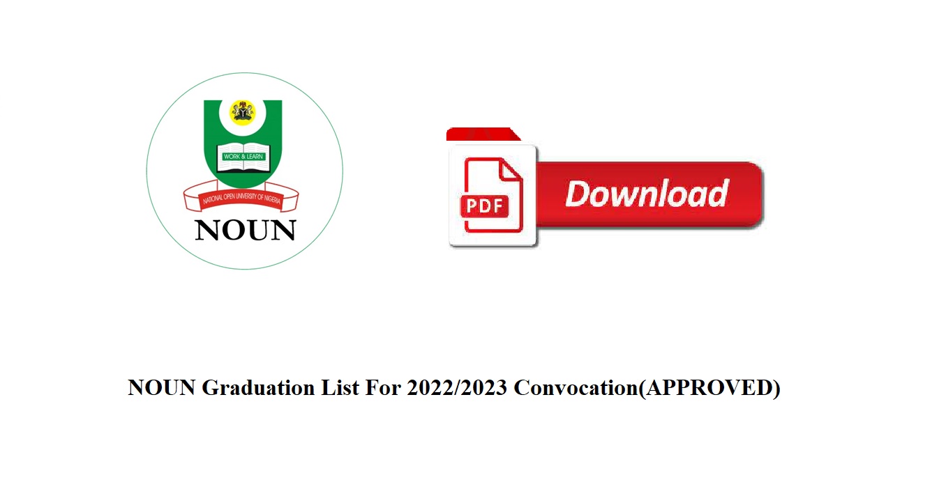 Complete and Newly Released NOUN Graduation Senate List 