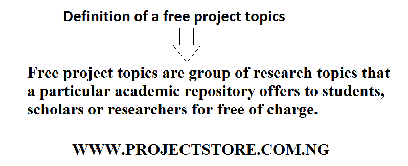 Definition of a free project topics